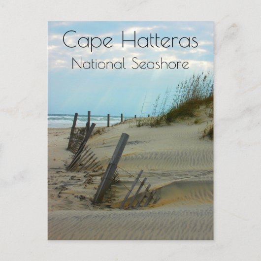 ビーチはCape Hatteras National Seasoe, NC ポストカード (正面)