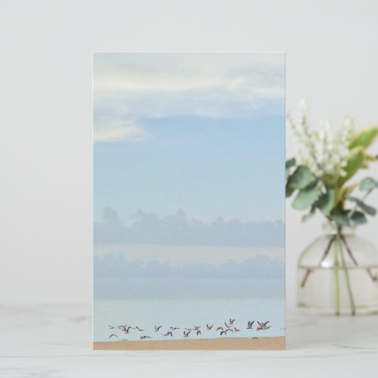 ビーチひな形 便箋 (スタンド正面)
