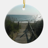 ビーチへのアクセス セラミックオーナメント (正面)