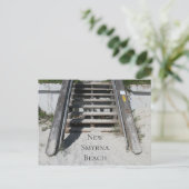 ビーチへのステップ，ニュースミルナビーチ，フロリダ ポストカード (スタンド正面)