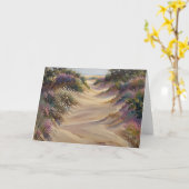 ビーチへのパス カード (黄色い花)