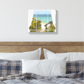 ビーチへのパス キャンバスプリント (インサイチュ (寝室))