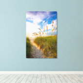 ビーチへのパス キャンバスプリント (インサイチュ (ウッドフロア))