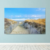 ビーチへのパス キャンバスプリント (インサイチュ (ウッドフロア))