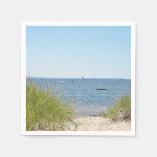 ビーチへのパス スタンダードカクテルナプキン (正面)