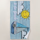 ビーチへの大きいビーチタオル ビーチタオル (正面)