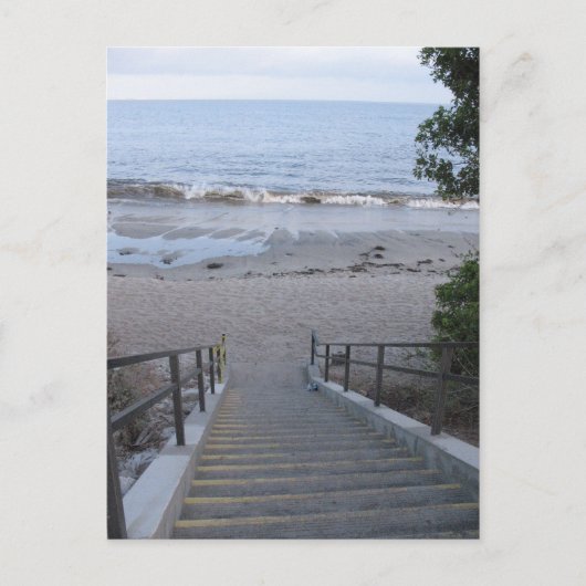 ビーチへの手順 ポストカード (正面)