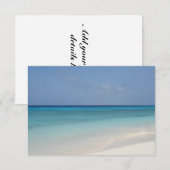 ビーチへの招待 招待状 (正面/裏面)