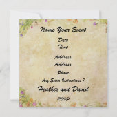 「ビーチへの招待」- 砂浜の招待状 - SRF 招待状 (裏面)