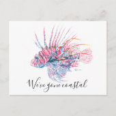 ビーチへの新しいホームの移動発表 ポストカード (正面)