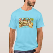 ビーチへようこそサイン Tシャツ (正面)