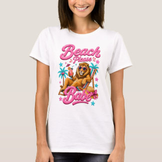 ビーチへ行こうベイビー トロピカルサマーレディースTシャツ Tシャツ