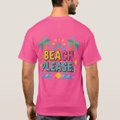 ビーチへ行こう サマーバイブス Tシャツ (裏面)