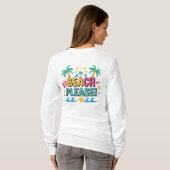 ビーチへ行こう サマーバイブ Tシャツ (裏面フル)
