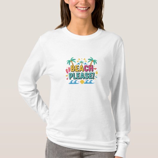 ビーチへ行こう サマーバイブ Tシャツ (正面)