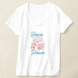 ビーチへ行こう 面白い 夏 Tシャツ