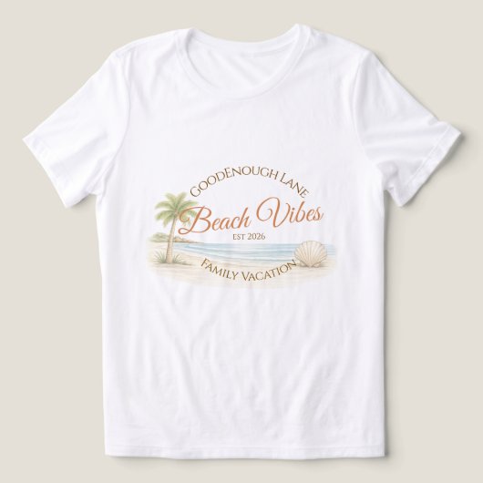 ビーチへ連れてって トライブレンドTシャツ (デザイン正面)