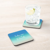 ビーチへ連れて行モダンけグラデーション コースター (右側)