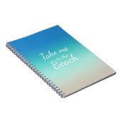 ビーチへ連れて行モダンけグラデーション ノートブック (右側)