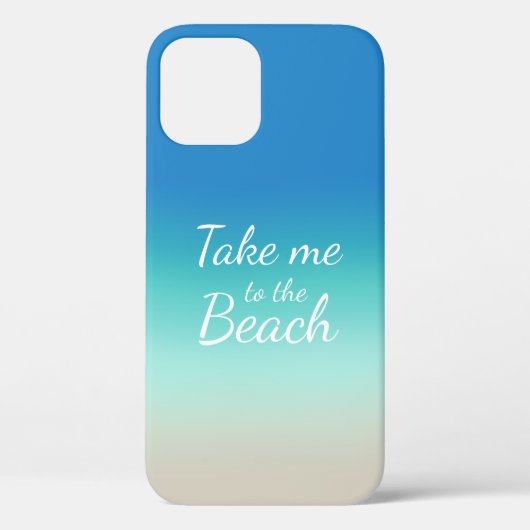 ビーチへ連れて行モダンけグラデーション Case-Mate iPhoneケース (裏面)