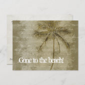 ビーチへ!住所はがきの変更 案内ポストカード (正面/裏面)