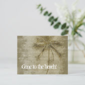 ビーチへ!住所はがきの変更 案内ポストカード (スタンド正面)