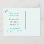 ビーチへ!住所はがきの変更 案内ポストカード (裏面)