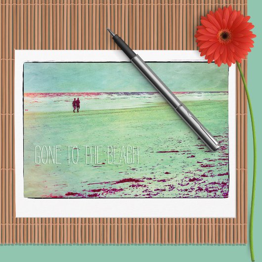 ビーチへ!住所はがきの変更 案内ポストカード