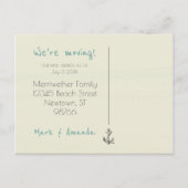 ビーチへ!住所はがきの変更 案内ポストカード (裏面)