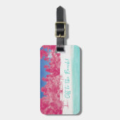 ビーチへ！荷物パーソナライズされたタグ ラゲッジタグ (正面縦)