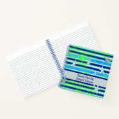 ビーチろうけつ染めストライプとヒトデ ノートブック (内部)