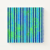 ビーチろうけつ染めストライプとヒトデ ノートブック (裏面)