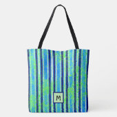 ビーチろうけつ染めストライプモノグラムトートバッグ トートバッグ (裏面)