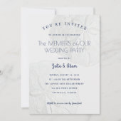 ビーチをテーマにしたウェディングパーティーお祝い招待状 招待状 (正面)