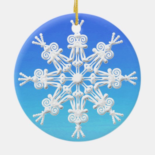 ビーチをテーマにしたオーナメント、メリークリスマス！ セラミックオーナメント (裏面)