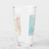 ビーチをテーマにしたガラスタンブラー タンブラーグラス (左)