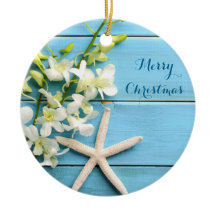 ビーチをテーマにしたクリスマスオーナメントスターフィッシュオーキッド