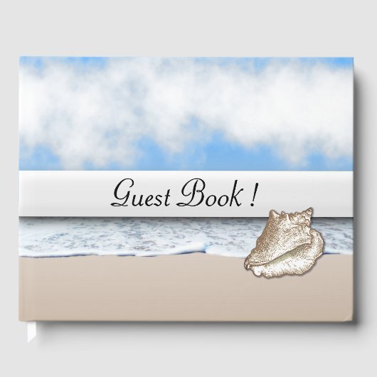 ビーチをテーマにしたゲストブックのカスタマイズ ゲストブック (正面)