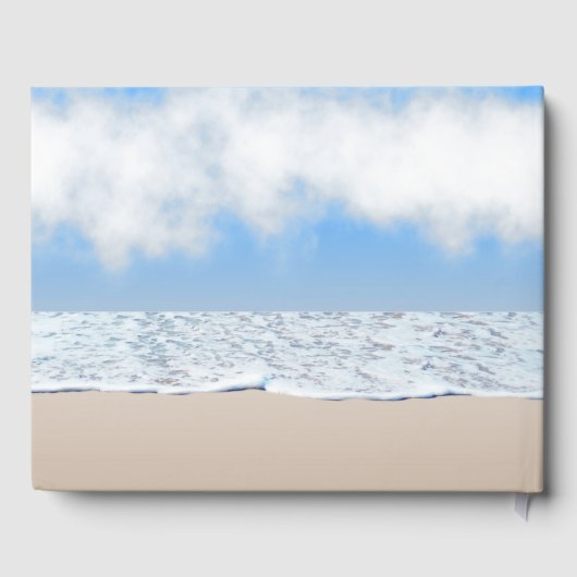 ビーチをテーマにしたゲストブック ゲストブック (裏面)