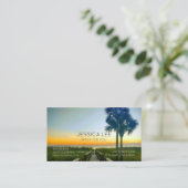 ビーチをテーマにしたビ気にジネス 名刺 (スタンド正面)