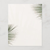 ビーチをテーマにしたブライダルシャワートリビアの質問 チラシ (裏面)