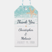 ビーチをテーマにしたメッセージカード- Starfishラベル ギフトタグ (正面)