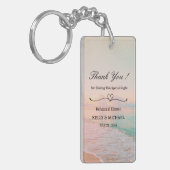 ビーチをテーマにしたリハーサルディナーの贈り物 キーホルダー (正面左)