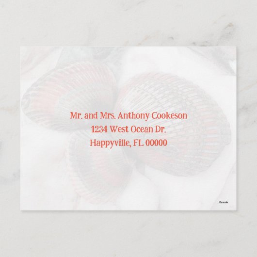 ビーチをテーマにした年始の写真入りポストカード シーズンポストカード (裏面)