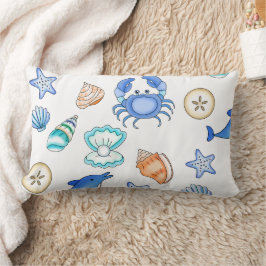 ビーチをテーマにした海洋芸術 ランバークッション