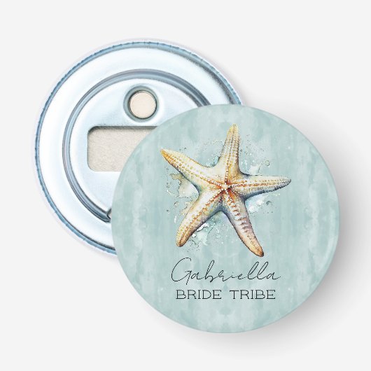 ビーチをテーマにした結婚式の参加者たち 栓抜き (正面)