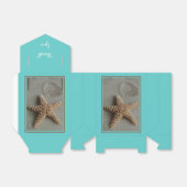 ビーチをテーマにした結婚式の引き出物ボックス フェイバーボックス (折り畳みなし)