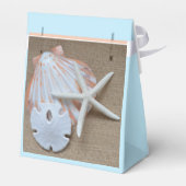 ビーチをテーマにした結婚式の引き出物ボックス フェイバーボックス (裏面サイド)