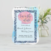 ビーチをテーマにした結婚式招待状 (スタンド正面)