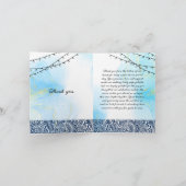 ビーチをテーマにした結婚式招待状 招待状 (内部)